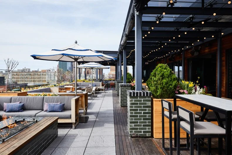 Milwaukee may not have a long outdoor dining season, but the indoor/outdoor rooftop of The Outsider is worth a visit even with the Wisconsin chill. Batch cocktails and craft beers are a highlight — to be paired with fun snacks like local Ellsworth fried cheese curds, root beer-braised short rib sliders and Buffalo-style crispy oyster mushrooms.