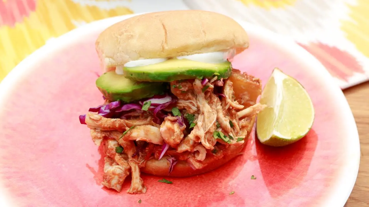 Slow Cooker Pineapple Habanero Pulled Chicken