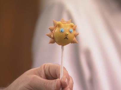 Chef Jason's lion cookie pop demonstrated for skill drill