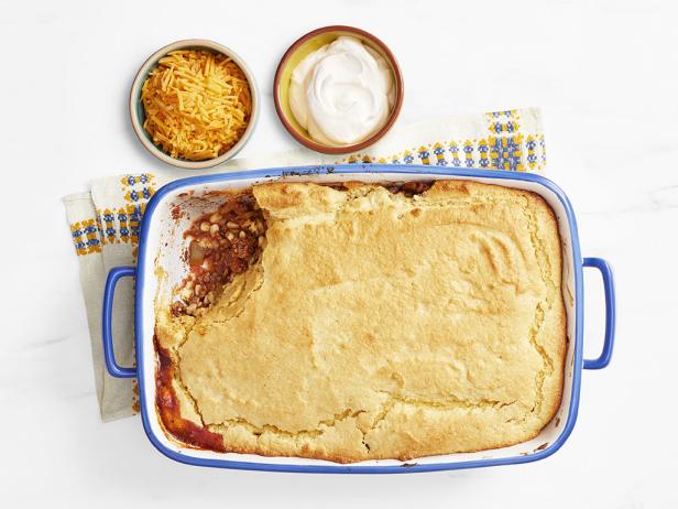 Cornbread Topped Cast-Iron Skillet Chili Recipe, Food Network Kitchen