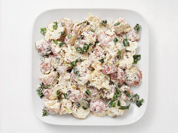 Grilled Scallion Potato Salad_image