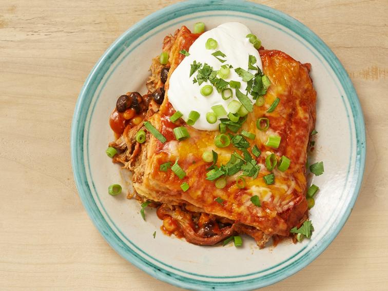 Pulled Pork Enchilada Casserole Recipe Food Network Kitchen Food
