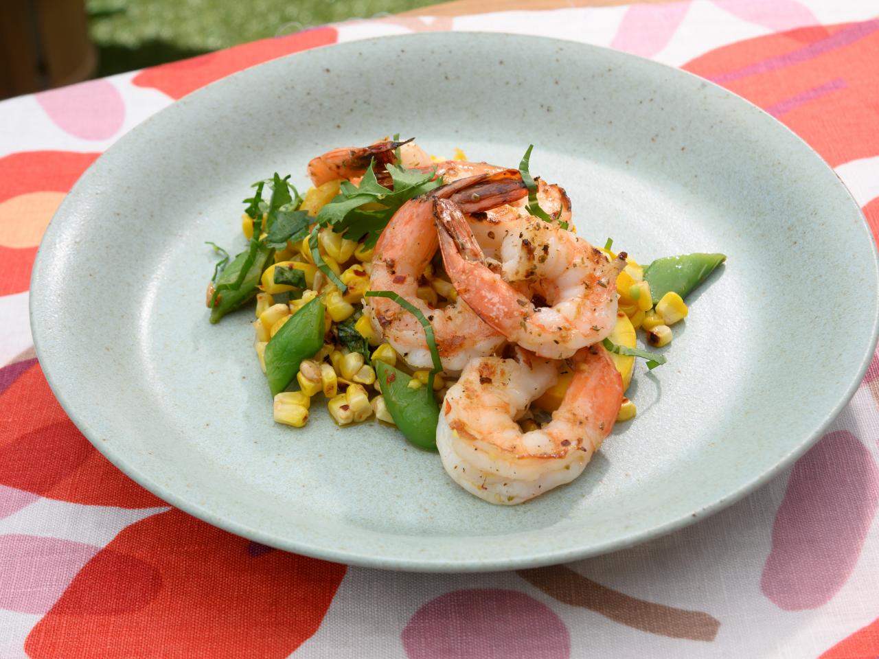 Skewered Shrimp with Leeks and Yellow Squash – Stacey Hawkins