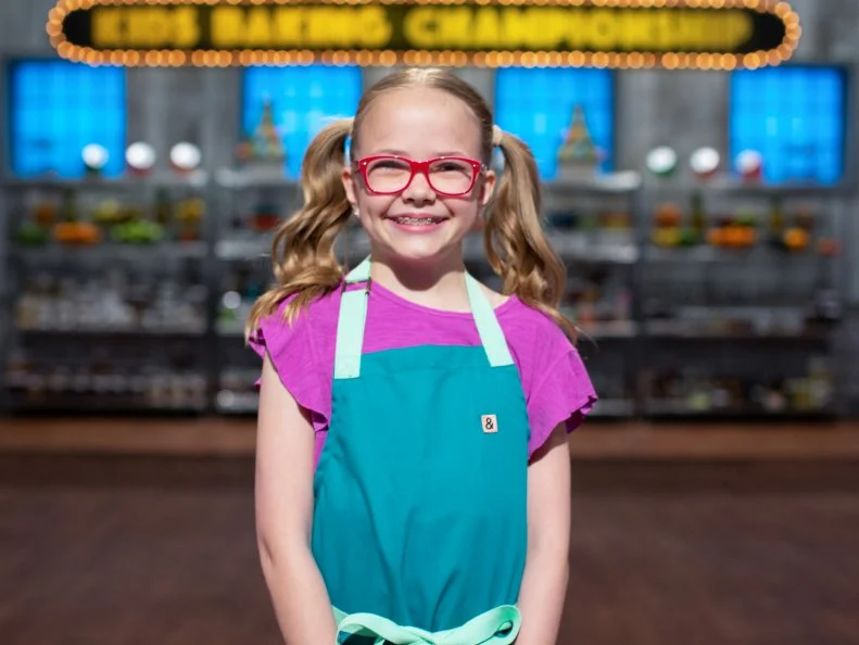 Portrait of Sophie Tate, as seen on Kids Baking Championship, Season 7.