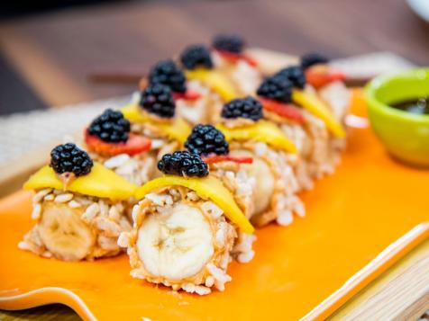 Family-Friendly Breakfast Banana Sushi