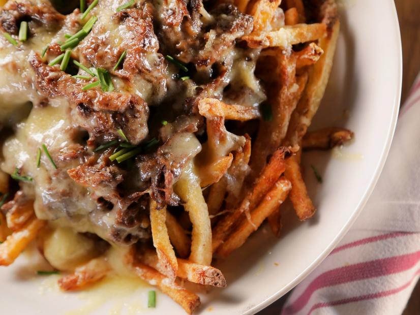 Bison Gravy Dirty Fries as Served at Arable in Santa Fe, New Mexico, as seen on Diners, Drive-Ins and Dives, Season 30.