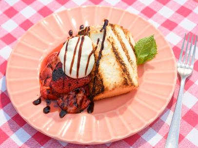 Grilled strawberry shortcake, as seen on The Kitchen, Season 22.
