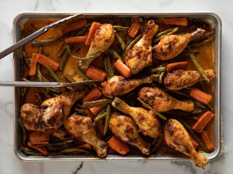 Sheet Pan Curried Chicken