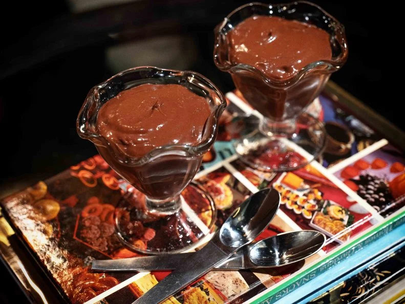 Chocolate Chia Pudding, as seen on Food Network's Good Eats: The Return "Every Grain Old Is New Again" episode.