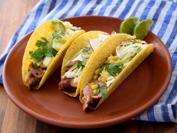 Oven Roasted Chicken Al Pastor Tacos Recipe Eddie Jackson Food Network