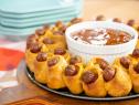 Sunny Anderson makes BK Currywurst Pull Apart Pigs in a Blanket, as seen on Food Network's The Kitchen