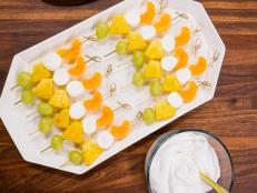 Katie Lee makes Ambrosia Fruit Skewers, as seen on Food Network's The Kitchen