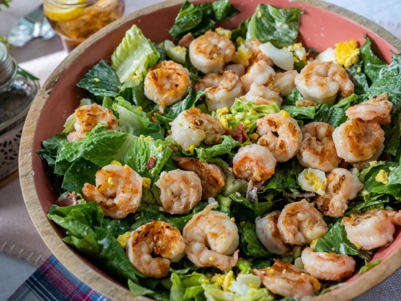 Chopped Salad with Grilled Shrimp, as seen on Delicious Miss Brown, Season 1.