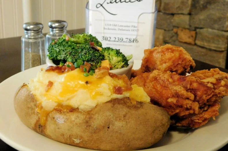 Many will vouch Lettie’s as the best fried chicken in the state, full stop. The Hockessin establishment, named after owner Susan Alexander’s late mother, continues to serve as a place where diners gather around the table for a great meal — ideally on the covered porch. Fried chicken is thoughtfully broasted (broiled and roasted for extra tenderness) to make it even more palatable. “Our chicken is less greasy, always juicy on the inside and nice and crispy on the outside.”