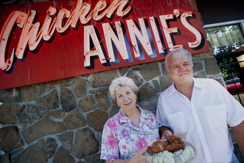 Established in 1934, Chicken Annie’s Original is the crown of Crawford County, known as the “chicken capital” of Kansas. The family-owned and -operated restaurant is known for delicious and unique recipes and sides that’ve been passed down over the generations. And apparently, its famous fried chicken, along with onion rings, potato salad and German-style coleslaw, are executed just as Annie Pichler made them back in the day.