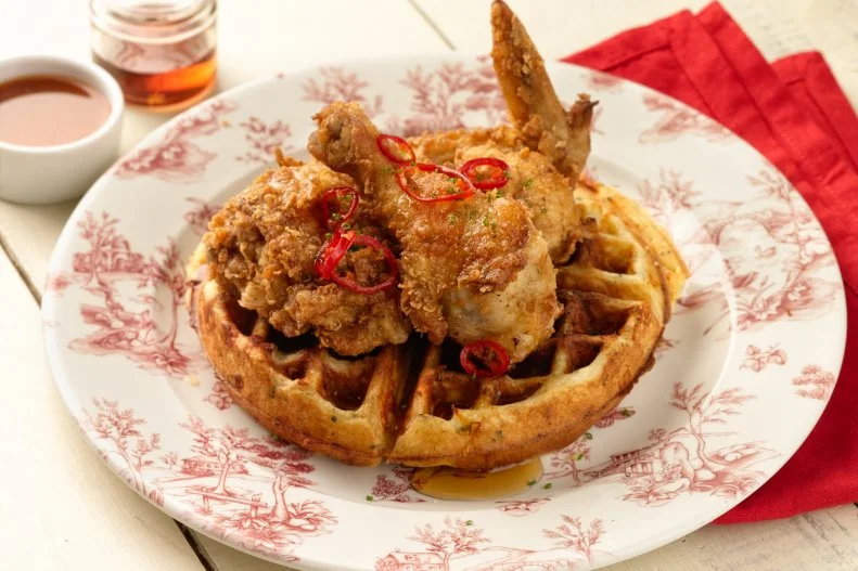 Take a shopping break at the Assembly Row in Somerville for a fueled-up bite: fried chicken from Southern Kin Cookhouse. If looking for something more adventurous than traditional Southern-style, there’s Southwestern-style (in a Fresno-chile-maple glaze). Or better yet, opt for the chicken and waffles where fried chicken, a cheddar-chive waffle, Fresno-chile-maple syrup and Louisiana honey-hot pepper sauce collide.
