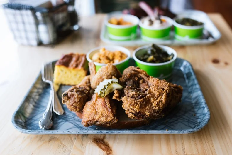 In St. Louis, Grace Meat + Three is a hip meat-and-three counter-service spot known for its inventive Southern-American fare, fried chicken included. Diners consistently tout chef Rick Lewis’ ability to perfectly master the Southern delight, best enjoyed with skillet cornbread, collards and marinated beets.