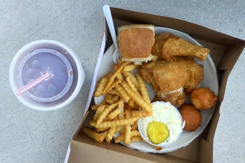 In Charlotte, folks have been lining up at Price’s Chicken Coop to get their hands on fried chicken that “yields crunch, succulence, won’t scare-the-horses seasoning, and the trace of grease that goes with deep frying” for more than five decades now. The secret? A buttoned-up family recipe that involves frying the chicken in peanut oil. It’s so tasty even Lenny Kravitz fell in love with the chicken while filing the “Hunger Games” and you best bet the Carolina Panthers teammates, Cam Newton included, flock to the joint on the regular.