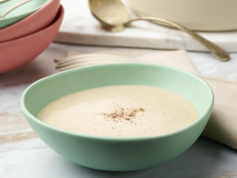 Food Network Kitchen’s Cream of Mushroom Soup, as seen on Food Network.