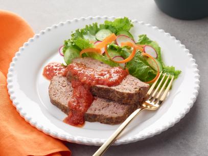 Food Network Kitchen’s Meatloaf with Tomato Gravy for the Quit Your Loafin' episode of How to Boil Water, as seen on Food Network.