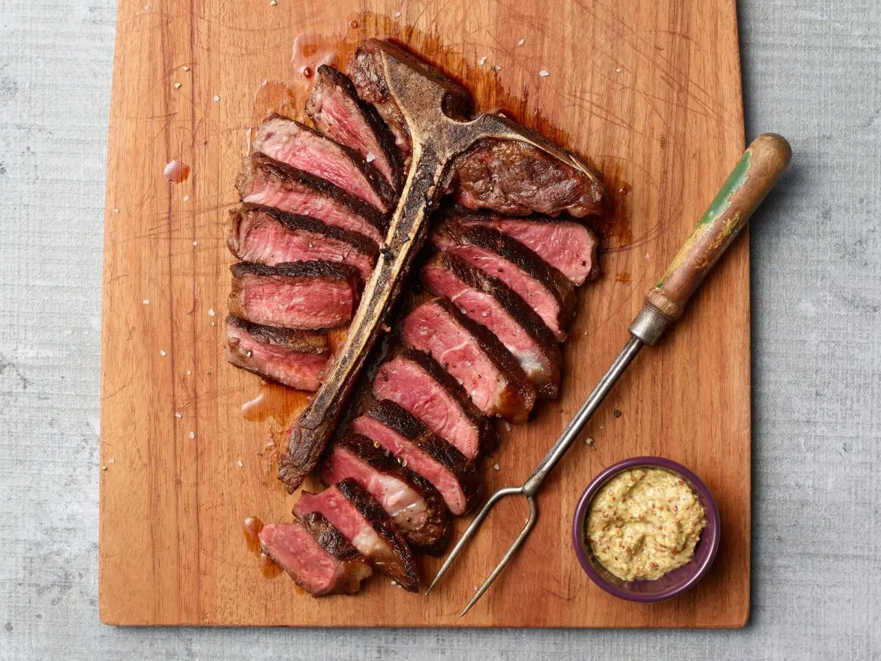 Pan Fried T Bone Steak