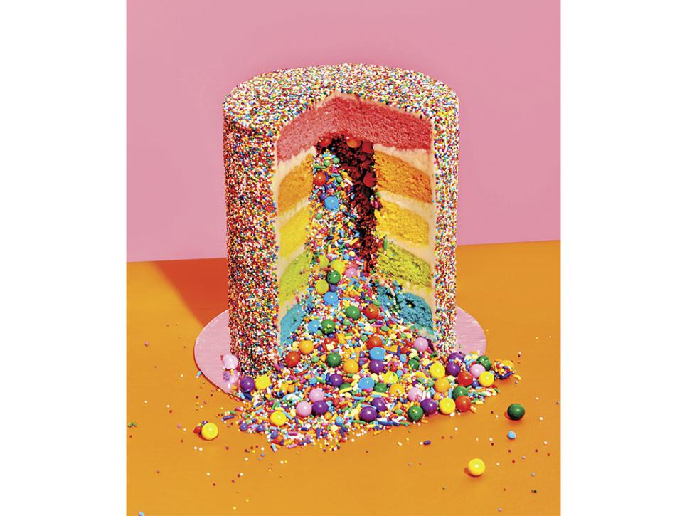 How to Make A Rainbow Explosion Cake Food Network Food Goals Food Network