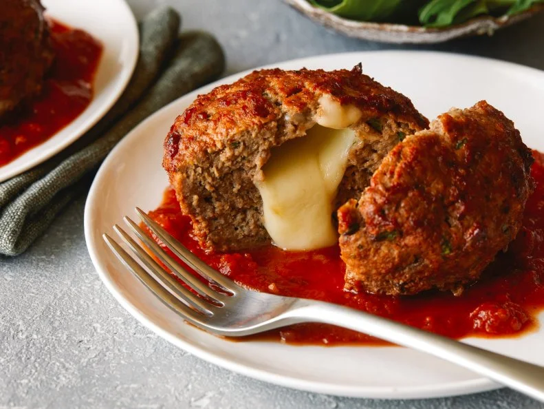 Little Mozzarella Stuffed Meatloaves