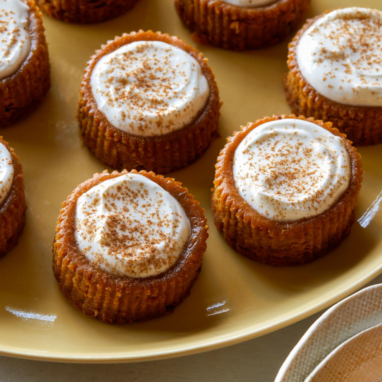 Mini Pumpkin Cheesecakes