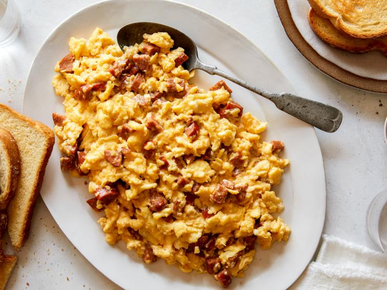 Scrambled Eggs with Chorizo Sausage Recipe | Food Network Kitchen