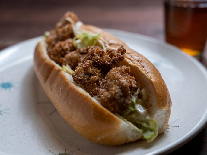 Oyster Poor Boy Recipe Alton Brown Food Network