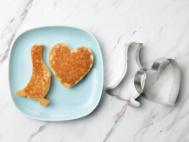 Food Network Kitchen’s TESTED COOKING HACKS GALLERY - Cookie Cutter Pancake Molds, as seen on Food Network.