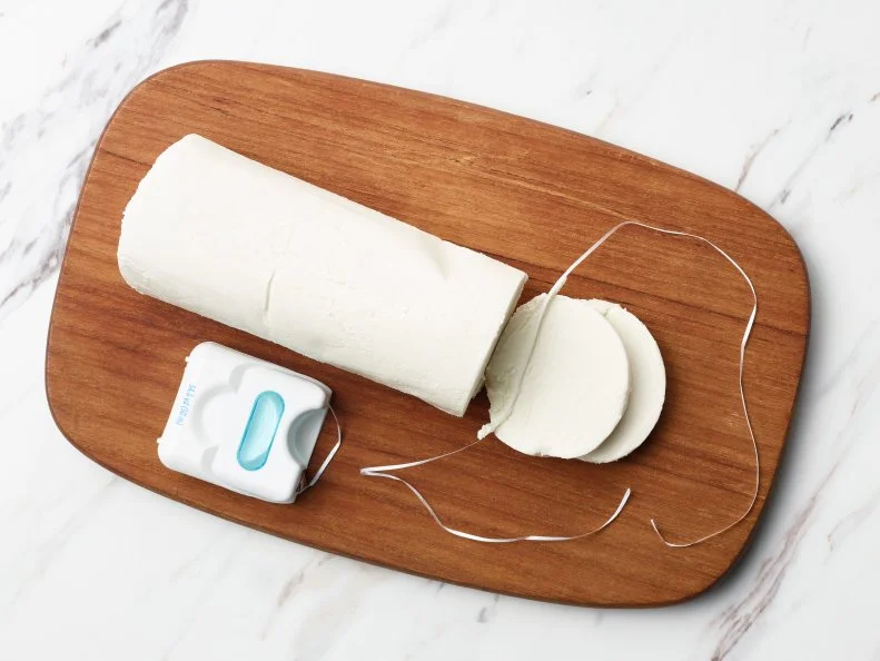 Food Network Kitchen’s TESTED COOKING HACKS GALLERY - Dental Floss, as seen on Food Network.
