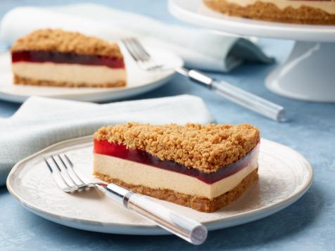 No-Bake PB&J Sandwich Cheesecake