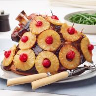 Food Network Kitchen’s Pineapple Honey-Glazed Ham, as seen on Food Network.