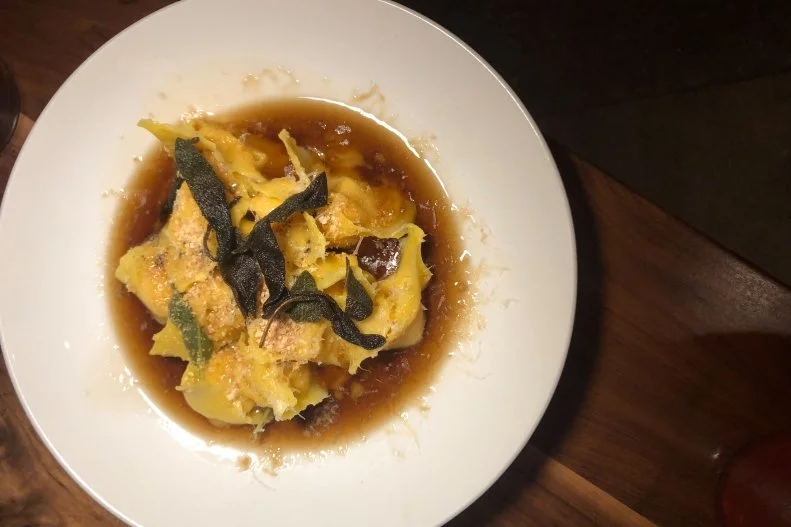 Located in Highland Park on Los Angeles’ ever-evolving eastside, this pasta restaurant by Nancy Silverton mentee Matt Molina — who won a James Beard Award while cooking at Silverton’s Osteria Mozza — has been popular since its opening day, in summer 2018. And one of the most-popular dishes on Hippo’s menu has been the seasonally rotating cappellacci. The hat-shaped pasta was first stuffed with sweet summer corn in the summer, before transforming into an autumnal blend of sweet winter squash, amaretti, browned butter and crisp sage. Whatever it is when you visit, make sure to try it.