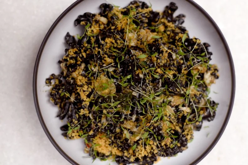When chef Julian Marucci of Tagliata designed this dark and broody dish, he merely wanted to create a pasta that combined some of his most-favorite things, including uni, local blue crab meat, Calabrian chile and squid ink pasta for an oceanic dish. The sea urchin cream sauce gives it a smooth briny flavor and the chile lends spicy zest. It’s been such a hit among guests, who love watching the chefs hand-roll it, it’s been a mainstay since the restaurant’s opening in July 2017. The bold dish is best washed down by a glass of wine from the restaurant’s list, the largest in Baltimore.