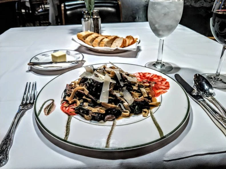 Tony’s has been a landmark in St. Louis’ iconic Italian neighborhood, The Hill, for more than 70 years. Not your average red-sauce joint, this elegant restaurant is the grand dame of the city’s fine-dining scene, renowned for its white tablecloths, impeccable service and perfectly balanced dishes. Now run by third-generation-owner Jim Bommarito, it features well-executed dishes like fettuccine with duck confit. The new(ish) dish is earthy and rich with wild mushrooms and decadent poultry served in a hearty duck stock sauce and topped with salty parmesan.