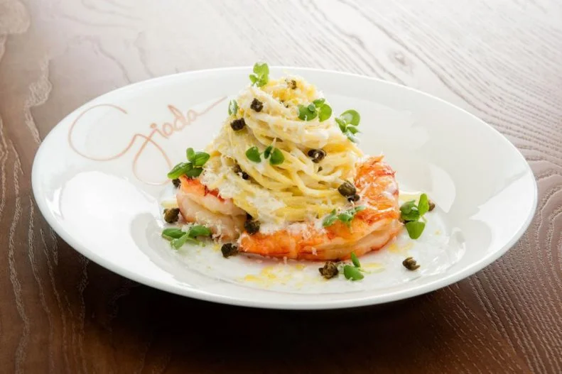 Giada De Laurentiis is known for her exceptional on-camera Italian creations, but in Vegas you can try some of her favorites for yourself at Giada, her namesake restaurant. The menu brims with fresh pastas like bucatini with Calabrian chile pomodoro and fresh ricotta, a spread of Italian meats and cheeses, and pizzettes. The restaurant offers a special lunch teaching guests to cook meals like Giada with chefs at her restaurant.