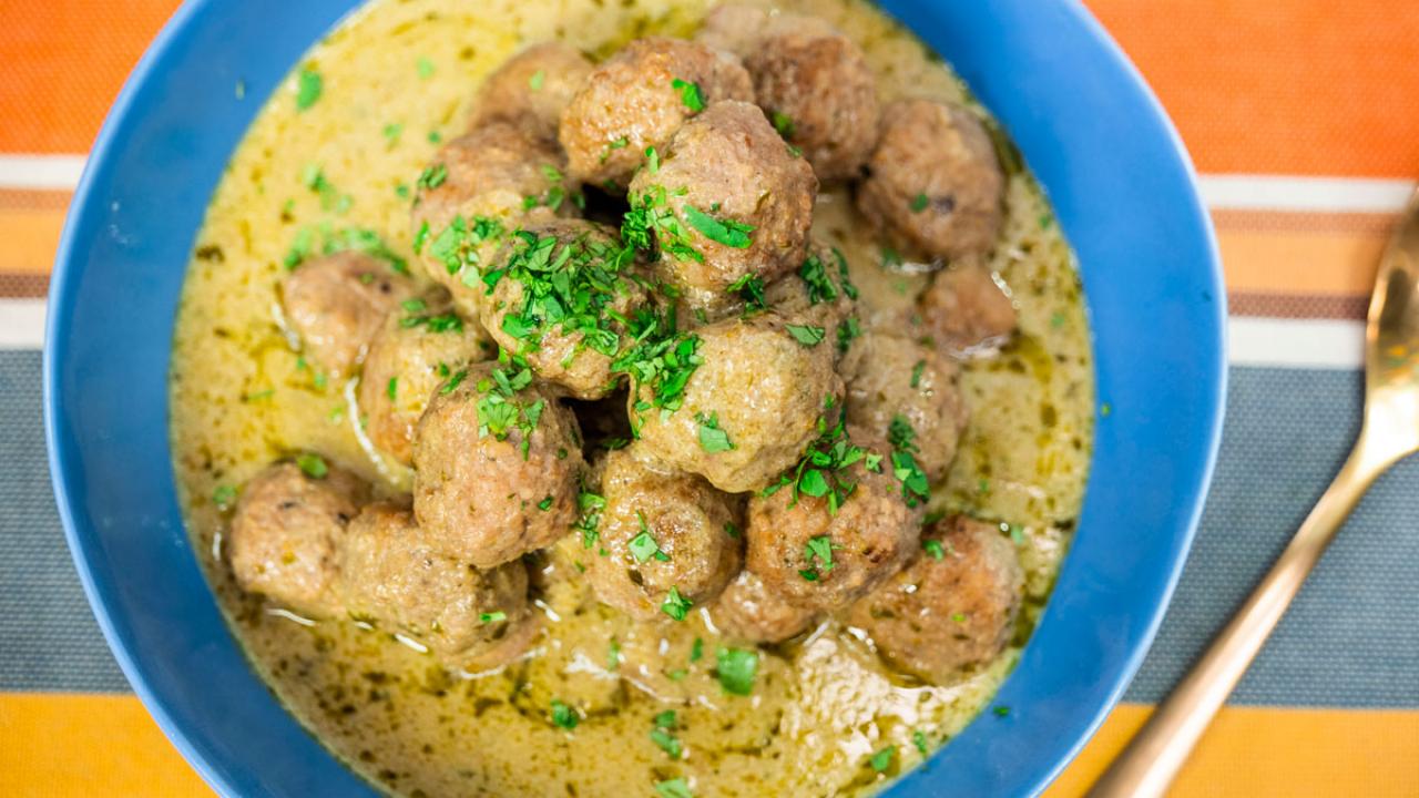 Coconut Green Curry Meatballs