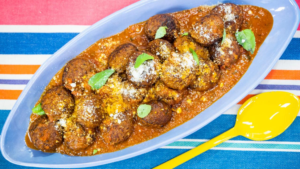 Italian Meatballs in Vodka Sauce Recipe Jeff Mauro Food Network