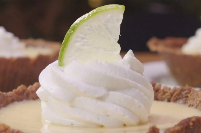 The top of the Olowalu Lime Pie at Leoda's Kitchen and Pie Shop in Maui, HI