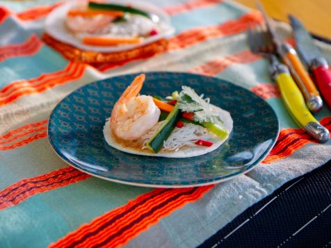 Vietnamese-Inspired Shrimp Spring Roll Tacos
