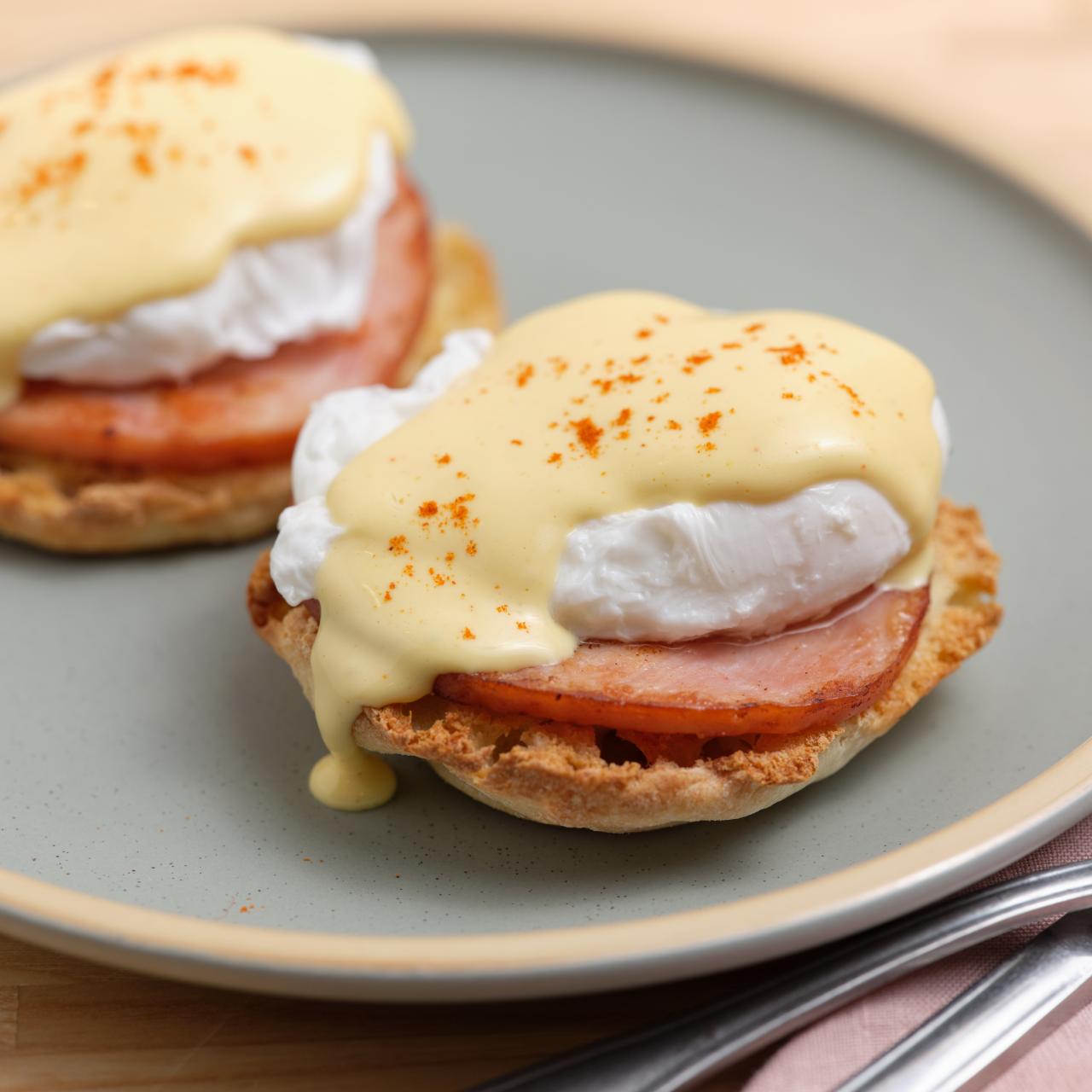 Eggs Benedict on Tater Tot Waffles make fantastic Father's Day fare