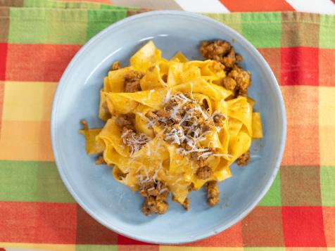 Sunny’s Quick Bolognese with Pappardelle