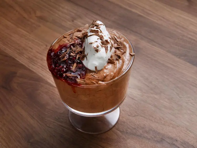 Chocolate Mousse with Blackberry Sauce Recipe Bobby Flay Food Network