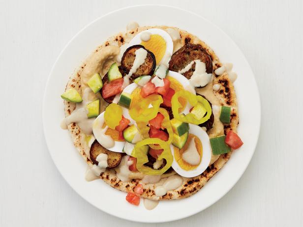 Israeli Eggplant Pitas image