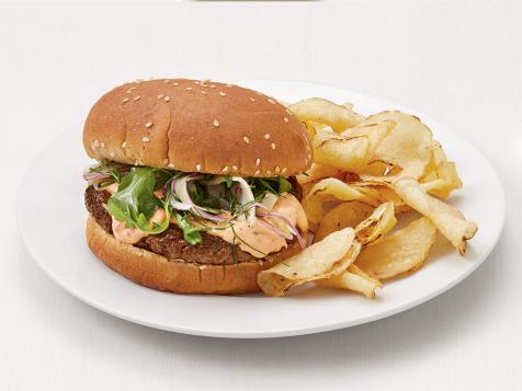 Lamb Burgers with Fennel and Hot Pepper Mayonnaise