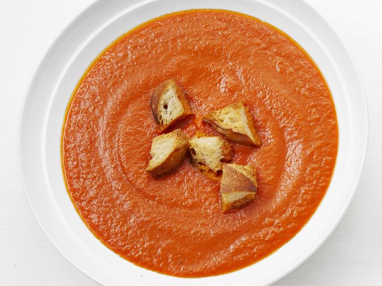 Roasted Tomato Bisque Recipe Jeff Mauro Food Network
