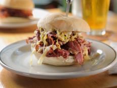 <p>You'll find more than typical barbecue at this upscale sandwich shop. One standout is the smoked duck sandwich, which is served on a fresh-baked bun with <span>housemade</span> mayo and a bacon-cabbage slaw. Guy was blown away by the sandwich: "This changes the world of duck," he said.</p>