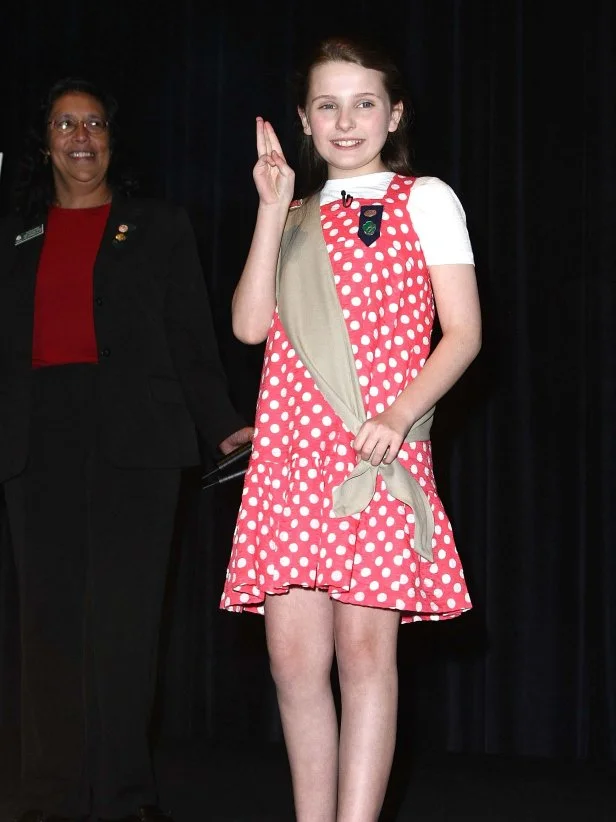 LOS ANGELES - MARCH 26:  Actress Abigail Breslin attends a ceremony inducting her into the Girl Scouts of the USA held at 20th Century Fox Studios on March 26, 2008 in Los Angeles, California.  (Photo by Alberto E. Rodriguez/Getty Images)